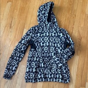 lululemon athletica women Black and White Raincoat M